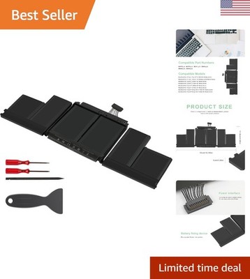 MacBook Pro A1398 Battery Replacement - 10.95V/95Wh with 24/7 Support Included