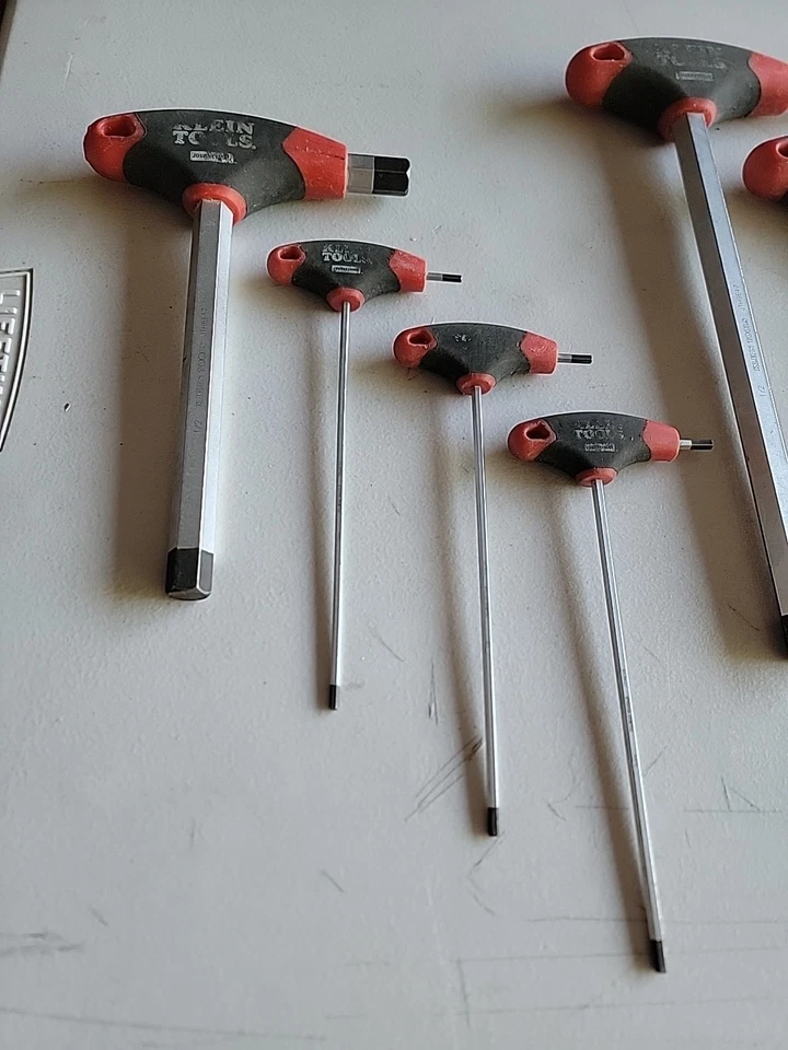 Klein Tools 7 Piece Sae T-Shape Hex Key Set Used - Image 2 of 4