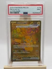 🔥2025 POKEMON PRE EN-PRISMATIC EVOLUTIONS HYPER RARE #179 PIKACHU EX PSA 9!🔥