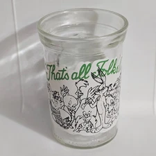 Welch's Looney Tunes Glass 12 Collector Series Clear Vintage Jelly Jar Cup