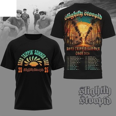 Slightly Stoopid Road Trippin Summer Tour 2026 AOP 3D T-Shirt