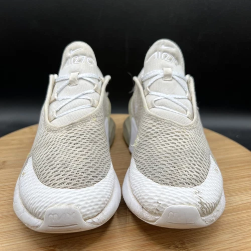 Nike Air Max 270 Youth Size 3Y White Athletic Running Shoes Sneakers AO2372-103 - Picture 2 of 9