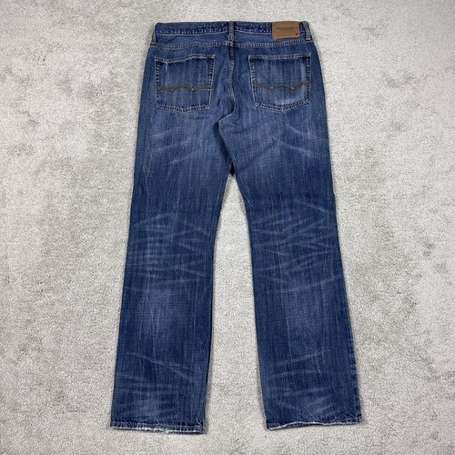 American Eagle Jeans Herren 34x34 Blau Original Boot Denim Straight Leg Distressed - Bild 9 von 16