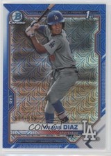 2021 Bowman Chrome Prospects Mega Box Blue Mojo Refractor /150 Wilman Diaz 0m7x
