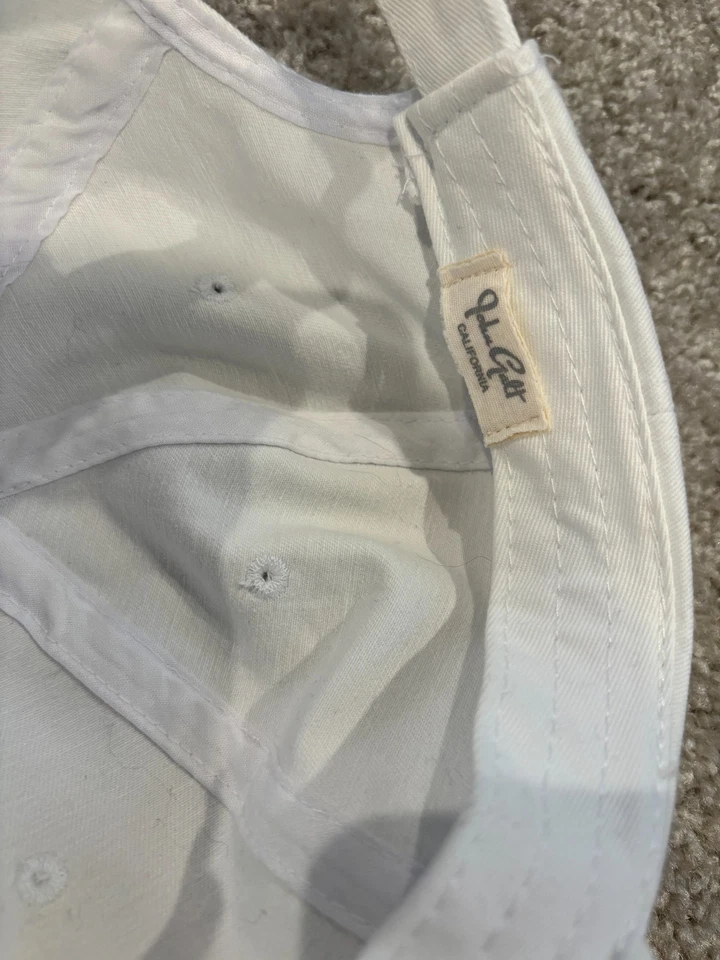 Brandy Melville/John Galt Blanco Nueva York EE. UU. Azul Bordado Papá Sombrero/Gorra OS Foto 2 de 4