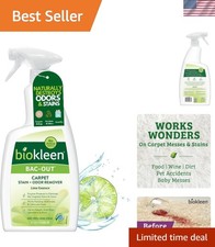 Bac-Out Enzyme Cleaner - Eco-Friendly Stain Odor Remover, Lime Scent, 32oz