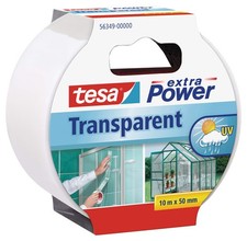 tesa extra Power Transparent Adhesive Tape - Waterproof Duct Tape for Repairing