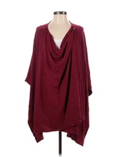 Ruby Ribbon Women Red Poncho 00
