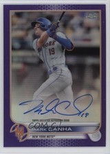 2022 Topps Chrome Veteran Purple Refractor 133/250 Mark Canha #CVA-MC Auto 1m8
