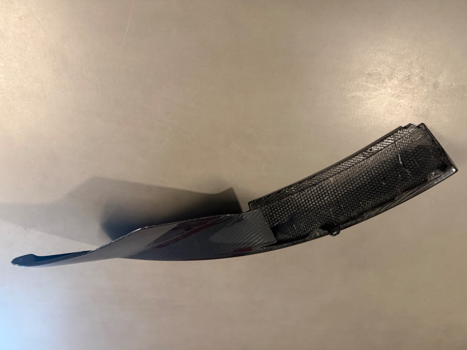 mclaren 570lt carbon fiber front bumper lip spoiler valance wing left LH