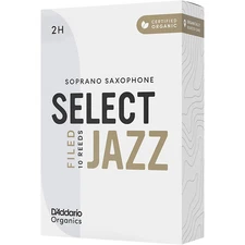 D'Addario Woodwinds Select Jazz, Soprano Saxophone - Filed,Box of 10 2H