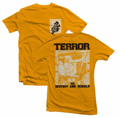 Terror BAND shirt 2 sides yellow T-shirt short sleeve XX1090