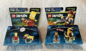 Lego Dimensions Lot Portal Base Game 9 Packs 24 Minifigures & Vehicles W/Discs