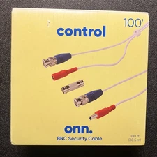 Onn 100 Ft BNC Security Cable **Brand New** For Security Systems