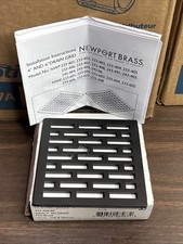 Newport Brass 233-406/56 Bathroom 4 Inch Square Shower Drain FLAT BLACK  New 