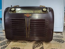 Ancien poste radio TSF Art Déco en bakélite LMT modèle Week-End DL95 A Saisir 