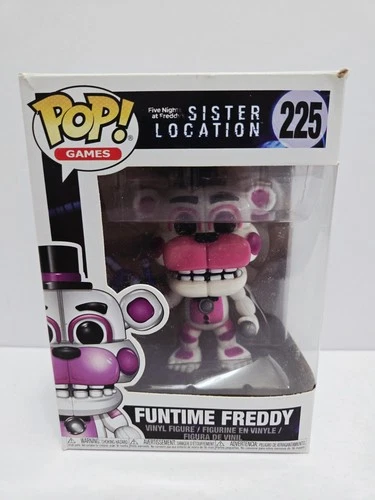 Funko Pop Games FNAF Funtime Freddy 225 Sister Location Five Nights DAMAGE