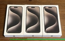 3 Apple iPhone 15 Pro Max Natural Titanium 256GB Empty Box ONLY A2849