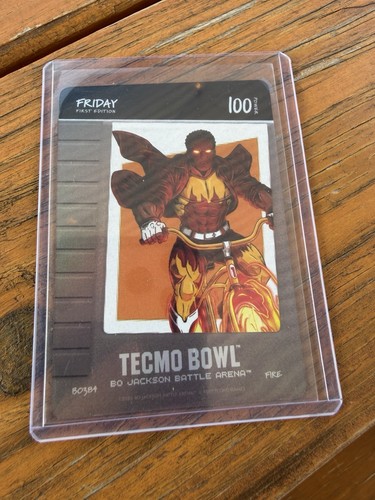 bo jackson battle arena tecmo bowl Blow On It Battlefoil Friday 1st ed fire