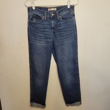 Signature Levi Strauss Heritage Boyfriend Jeans Women  s Size 27 Cropped Cuffed