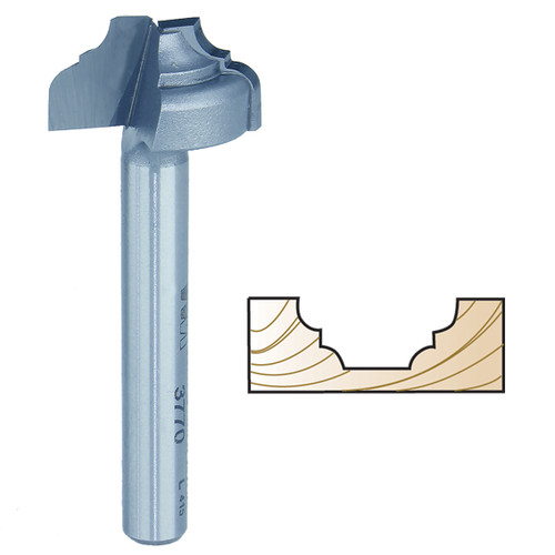 Whiteside Classical Flat Bottom Bit, 1/4 in. SH x 7/64 in. R 3770