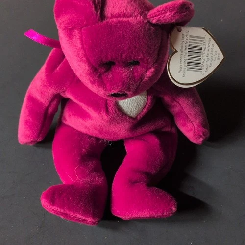 Ty Beanie Babies Valentino Bear Plush 1998 Vintage Collectible