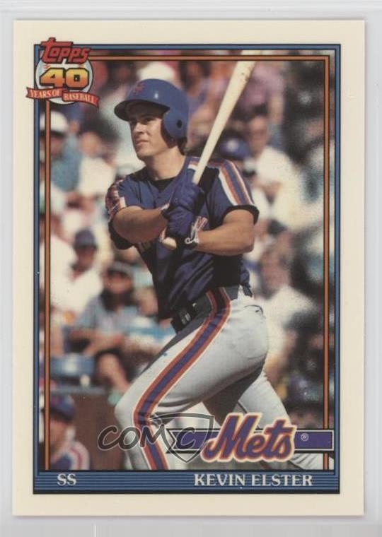 1991 Topps Factory Set Collector's Edition (Tiffany) Kevin Elster #134 0b7
