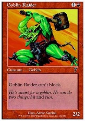 Goblin Raider - 7E MTG - Light Play