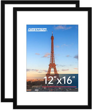 12X16 Picture Frame Set of 2, Photo Frame with HD Plexiglass, Display Pictures 8