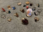 Vintage Assorted 20pc  Costume Jewelry Rings Mixed Lot