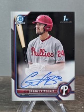2022 Bowman Draft #CDA-GR Gabriel Rincones Chrome Draft Pick Auto Phillies