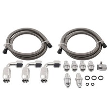 Power Steering High Pressure Line Kit 3ft Stainless Steel Ptfe Hose Universal