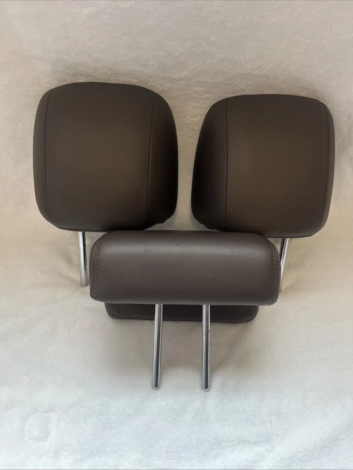 13-17 INFINITI JX35 QX60 JUEGO REPOSACABEZAS TRASERO SEGUNDA FILA COMPLETO CUERO MARRÓN ¡¡FABRICANTE DE EQUIPOS ORIGINALES!!! Foto 2 de 4