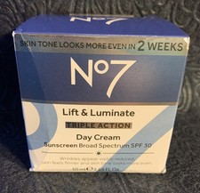 No7 Lift  Luminate Triple Action Day Cream SPF 30 Broad Spectrum 1.69 Oz 06/27