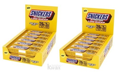 (EUR 41,60/kg) 2er Snickers Low Sugar PEANUT BUTTER Bar 2 x Karton 12x 57g