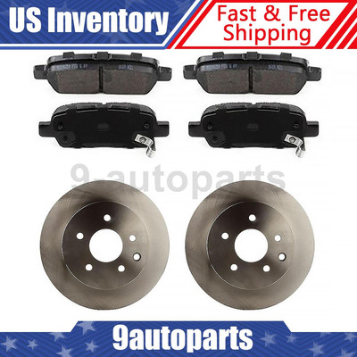 Rear Brake Rotors & Brake Pads For 2002 - 2013 2014 2015 2016 Nissan X-Trail