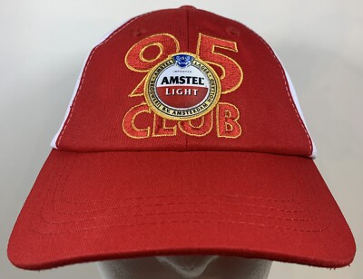 Amstel Light Beer Hat 95 Club Lager Amsterdam Drink Cap Alcohol