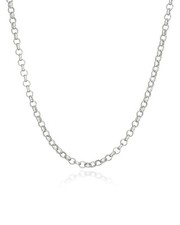 2.1mm Rolo Chain Necklace - 925 Sterling Silver - 030 Cable 16" 18" 20" 24"