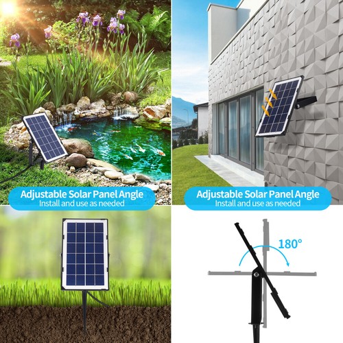 3.5W Solar Teichbelüfter mit 4000mAh Akku Solar Sauerstoffpumpe für Teich Garten - Bild 5 von 18