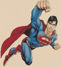 Superman Counted Cross Stitch CHART No. 10-66