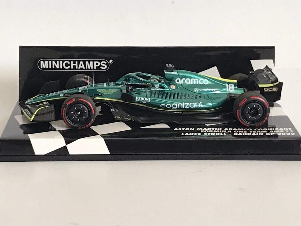 MINICHAMPS 1:43 MODELLINO AUTO F1 ASTON MARTIN AMR22 STROLL BAHRAIN 2022 DIECAST - Immagine 4 di 4