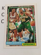 1992 Topps NBA #161 Benoit Benjamin Seattle Supersonics