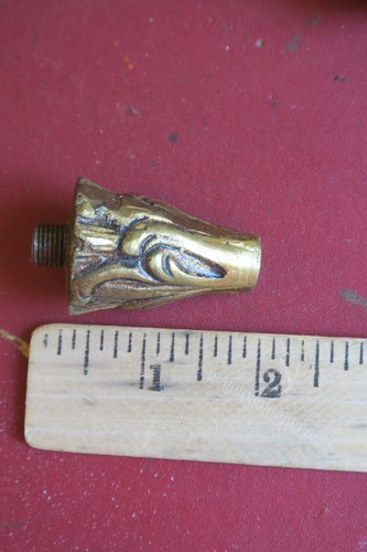 5 electrical gilt Candle lamp BRASS candlestick sconce cup part Vintage Spain - Picture 4 of 6