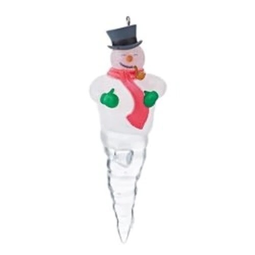2013 Hallmark Ornament ~ Cool Icicles ~ #1 de una serie muñeco de nieve QX9195 - Imagen 1 de 1