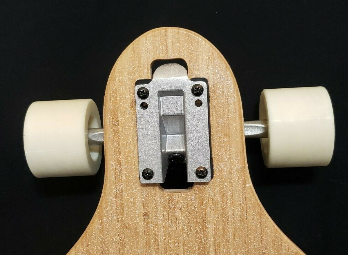 White Wave Longboards 9 Ply Bamboo Cruiser Drop Through Aluminum