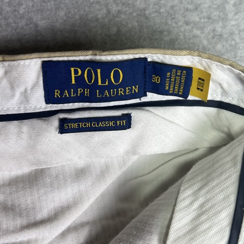 Polo Ralph Lauren Stretch Classic Fit Mens Shorts Khaki Size 30 - Picture 5 of 11