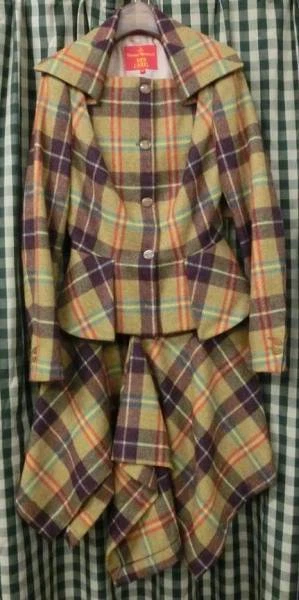 Vintage Vivienne Westwood Red Label Tartan Check Setup Suit Size
