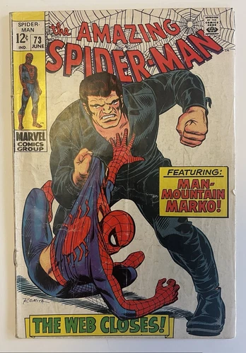 THE AMAZING SPIDER-MAN #73 JUNE 1969 1st Man-Mountain Marko