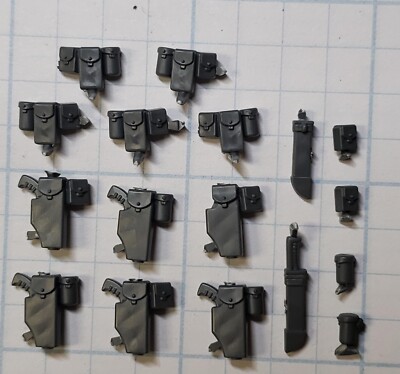 40k Space Marine Bits Primaris Intercessor Ammo Packs & Holsters Set 