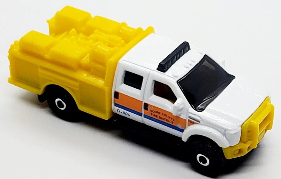 2021 MATCHBOX RESCUE FORD F-550 SUPER DUTY BOONE COUNTY FIRE DIECAST 3" TRUCK - Image 2 of 4